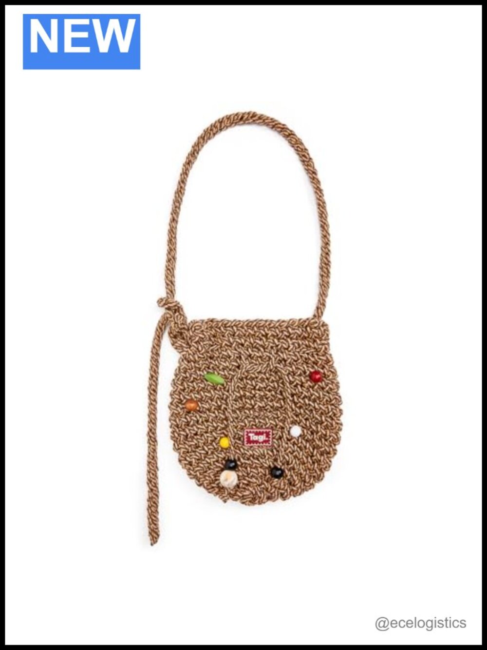 Handwoven Woven Bucket Bag Adjustable Strap Shoulder Crossbody Purse